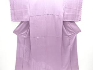 未使用品　波に青海波・花唐草模様織出し付け下げ色無地着物